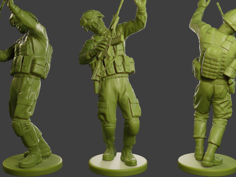Conflict Scene Figurine Print ESFP1 011 3D प्रिंट मॉडल