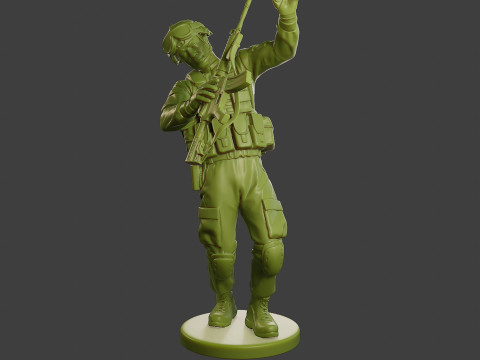 Conflict Scene Figurine Print ESFP1 011 Modello di stampa 3D