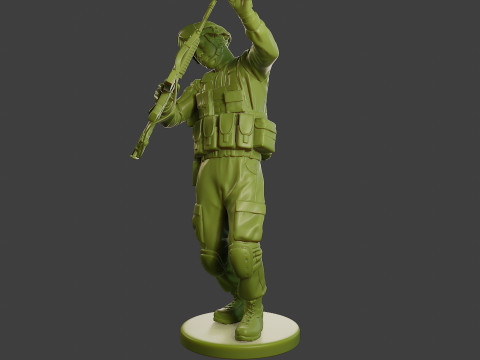 Conflict Scene Figurine Print ESFP1 011 Modello di stampa 3D