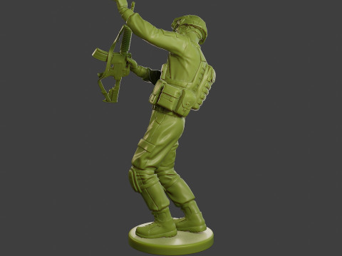 Conflict Scene Figurine Print ESFP1 011 Modello di stampa 3D