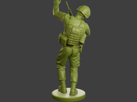 Conflict Scene Figurine Print ESFP1 011 Modello di stampa 3D