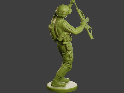 Conflict Scene Figurine Print ESFP1 011 Modello di stampa 3D