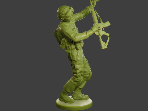 Conflict Scene Figurine Print ESFP1 011 Modello di stampa 3D