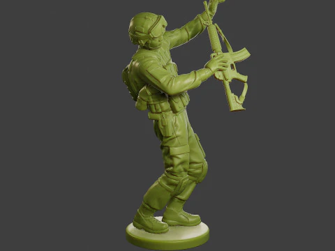 Conflict Scene Figurine Print ESFP1 011 3D Print Model