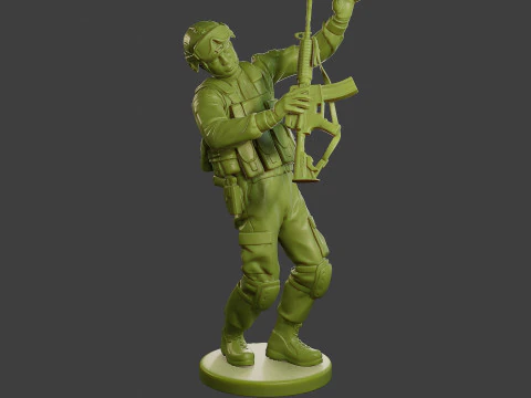 Conflict Scene Figurine Print ESFP1 011 3D Print Model
