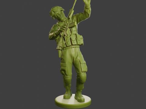 Conflict Scene Figurine Print ESFP1 011 Modello di stampa 3D