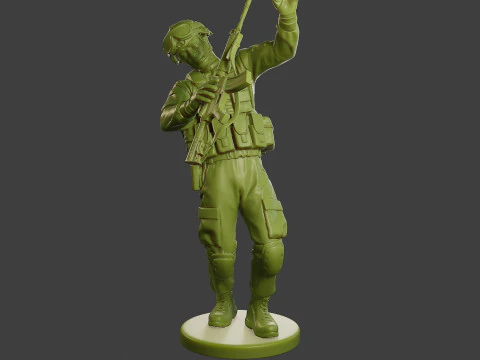 Conflict Scene Figurine Print ESFP1 011 3D Print Model