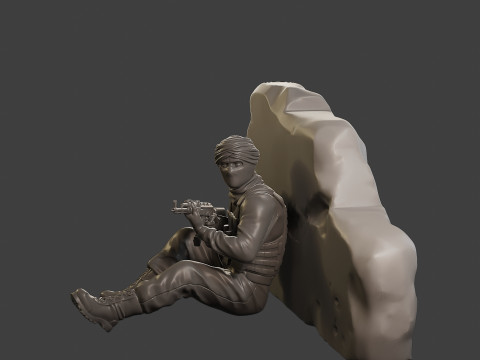 Conflict Scene Figurine Print ESFP1 012 Model Cetak 3D