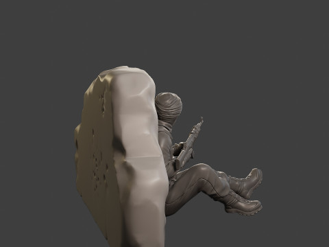 Conflict Scene Figurine Print ESFP1 012 Model Cetak 3D