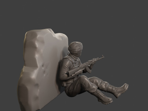 Conflict Scene Figurine Print ESFP1 012 Model Cetak 3D