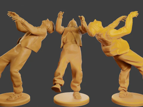 Konfliktszenen-Figurendruck ESFP1 Pack1 3D Druckmodell