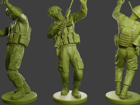 Konfliktszenen-Figurendruck ESFP1 Pack1 3D Druckmodell