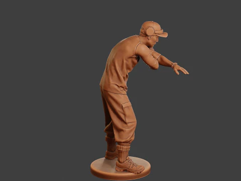 Мужской музыкальный диджей MMDJM 011 3D Принт Модель