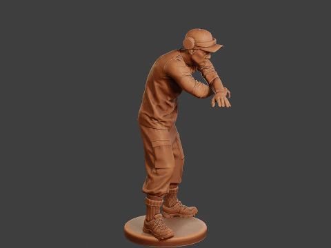 Мужской музыкальный диджей MMDJM 011 3D Принт Модель