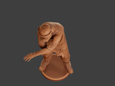 Мужской музыкальный диджей MMDJM 011 3D Принт Модель