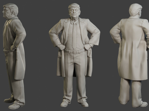 Donald Trump Stand Modelo de impresión 3D