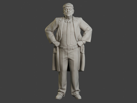 Donald Trump Stand Modelo de Impressão 3D