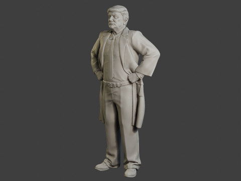 Donald Trump Stand Modelo de Impressão 3D