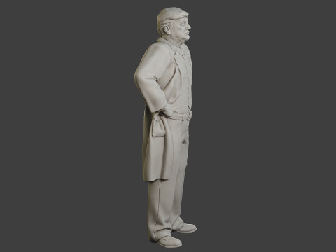 Donald Trump Stand Modelo de Impressão 3D