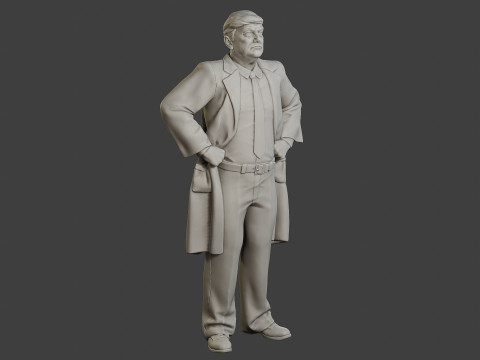 Donald Trump Stand Modelo de Impressão 3D