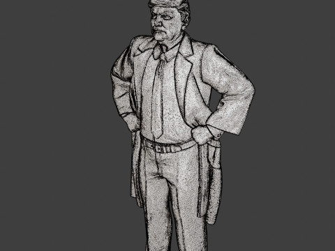 Donald Trump Stand Modelo de Impressão 3D