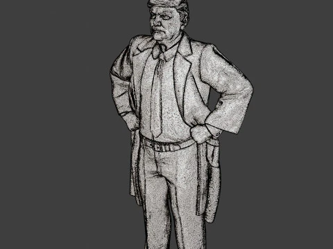 Donald Trump Stand 3D Print Model