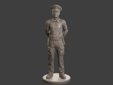 Male Slovac Traffic Police STP 001 Modèles 3D en vedette