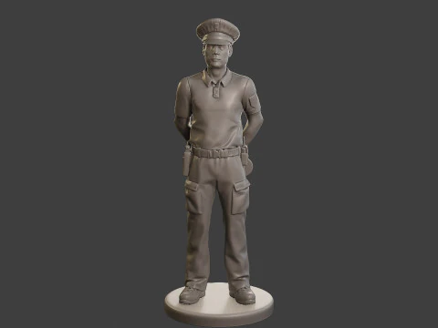 Male Slovac Traffic Police STP 001 3D Print Model