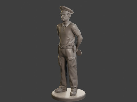 Male Slovac Traffic Police STP 001 Modèles 3D en vedette