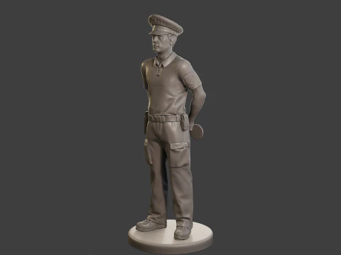 Male Slovac Traffic Police STP 001 3D Print Model