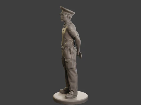 Male Slovac Traffic Police STP 001 3D Print Model