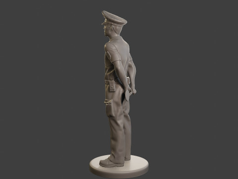 Male Slovac Traffic Police STP 001 Modèles 3D en vedette