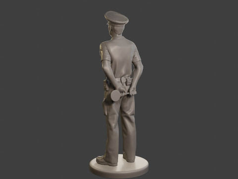 Male Slovac Traffic Police STP 001 Modèles 3D en vedette