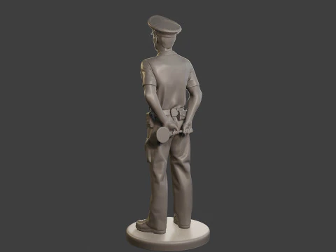 Male Slovac Traffic Police STP 001 3D Print Model