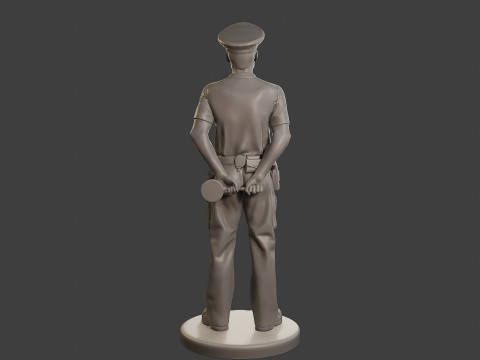 Male Slovac Traffic Police STP 001 Modèles 3D en vedette