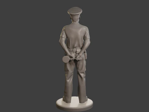 Male Slovac Traffic Police STP 001 3D Print Model