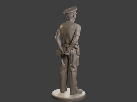 Male Slovac Traffic Police STP 001 Modèles 3D en vedette