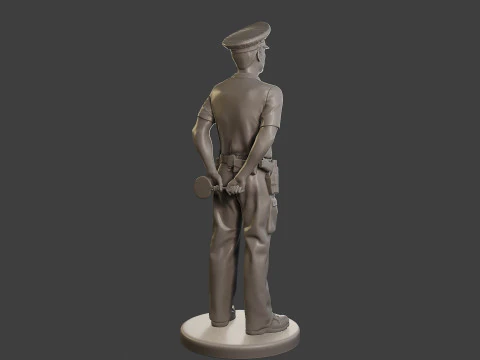 Male Slovac Traffic Police STP 001 3D Print Model