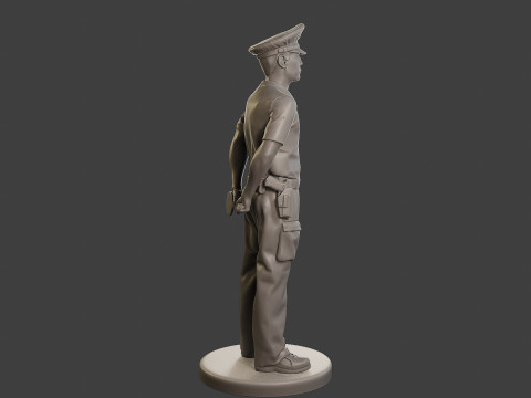 Male Slovac Traffic Police STP 001 Modèles 3D en vedette