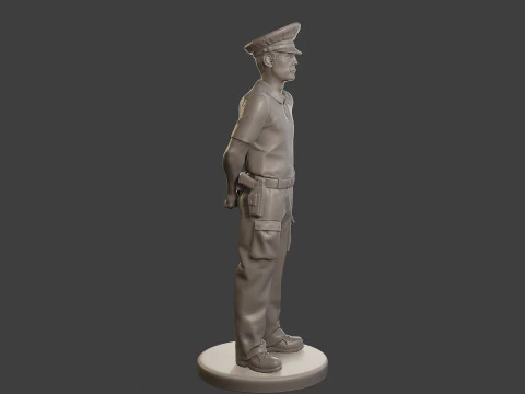 Male Slovac Traffic Police STP 001 3D Print Model
