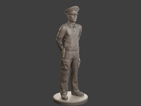 Male Slovac Traffic Police STP 001 3D Print Model