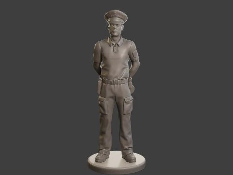 Male Slovac Traffic Police STP 001 3D Print Model