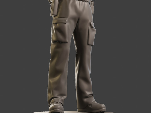 Male Slovac Traffic Police STP 001 Modèles 3D en vedette