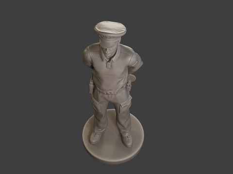 Male Slovac Traffic Police STP 001 Modèles 3D en vedette