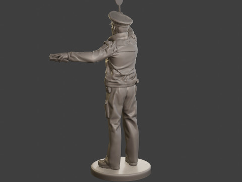 Male Slovac Traffic Police STP 002 3Dプリントモデル