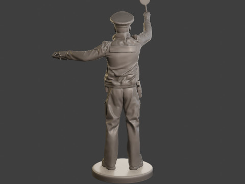 Male Slovac Traffic Police STP 002 3Dプリントモデル
