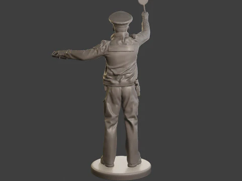 Male Slovac Traffic Police STP 002 3D Print Model