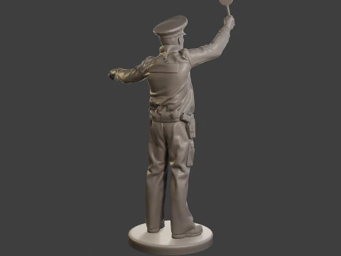 Male Slovac Traffic Police STP 002 3D Print Model