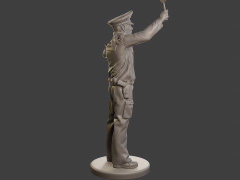 Male Slovac Traffic Police STP 002 3Dプリントモデル
