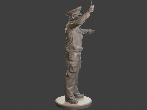 Male Slovac Traffic Police STP 002 3Dプリントモデル